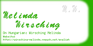 melinda wirsching business card